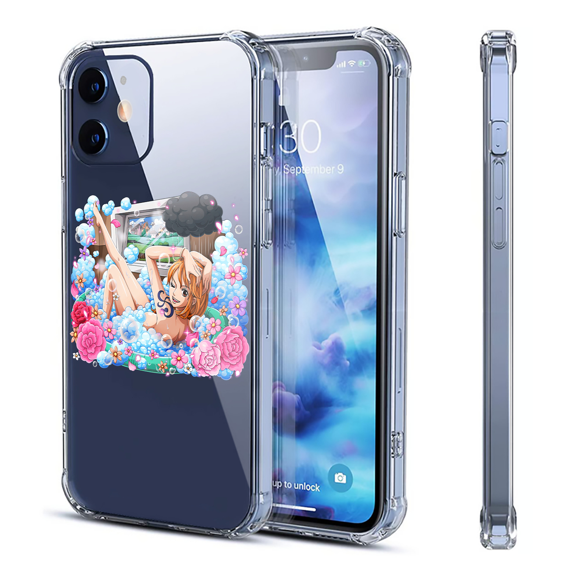 （画像用） ワンピース ナミ ONE PIECE Nami 【iPhone 12シリーズ対応】透明スマホケース（クリアソフトケース）